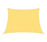 Fisinber Tenda parasole da 160 g/m², beige, 4/5 x 3 m, HDPE trapezoidale, parasole e antivento, per giardino, terrazza, balcone e parco giochi, con corde di fissaggio incluse