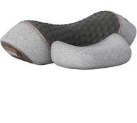 Fisiorest - Cuscino massaggiante 3 in 1 per collo, schiena e collo, Cervifix Home Pro M-assager, Artuvate N-eCk MAssager, cuscino chiropratico, per rilassare le spalle (grigio, massaggio con
