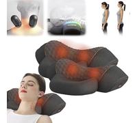Fisiorest - Massaggiatore 3 in 1 per il Collo Artuvate Cervicale, Massaggio Profondo e Rilassamento, con Calore, con Trazione per Aiutare a Dormire (Nero, 2PCS)