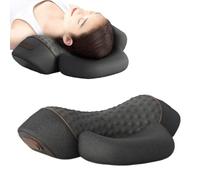 Fisiorest The 3-In-1 Neck Massager, Artuvate Neck Massager With Heat, Neck Hump, with Heat and Traction,for Stretcher Massage (black)