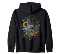 Fisioterapista Colibrì Girasole Felpa con Cappuccio