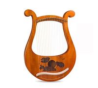 FISISZ Arpa con Lira A 19 Corde, Arpa in Mogano in Legno Massello con Chiave di Accordatura per Principianti Amanti della Musica (Blanco : A)