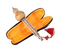 FISISZ Strumento Musicale di Hulusi Cucurbit Flauto Flauto hulusi Strumento Musicale Tradizionale Strumento for Adulti Studente Adulto hulus (Blanco : BB Key)