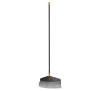 RASTRELLO LARGO FISKARS SOLID L SCOPA PER FOGLIE MANICO ALLUMINIO LEGGERO NERO