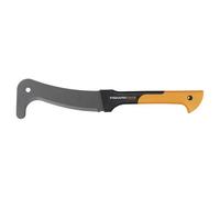 Fiskars 1003609 - Coltello a lama fissa nero grigio arancione con manico in plas