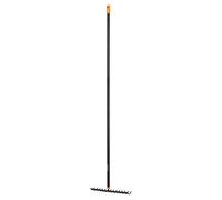 Fiskars 1016036 - Rastrello da Giardino Nero con Manico 154 cm Attrezzo Giardina