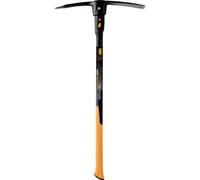 Fiskars Piccone IsoCore L per lavori pesanti su terreni duri e sassosi, Lunghezza: 91 cm, Peso: 3,4 kg, Nero/Arancione, 1020166
