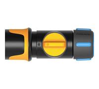 Fiskars 1027086 Raccordo per tubi dellacqua 13 mm (1/2) - 15 mm (5/8) con valv
