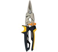 Fiskars 1027207 Cesoie per lamiere PowerGear, Nero/Arancione, 25.2 cm
