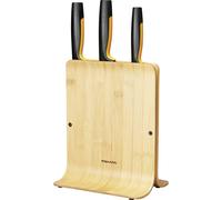 Fiskars 1057553 Blocco lame Functional Form con 3 lame, bambù