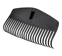 Fiskars Testa di Scopa per Foglie, 23 Rebbi, Utilizzabile con Manico Fiskars Solid, Larghezza: 42 cm, Rebbi in Plastica, Nero, M, Solid, 1063089