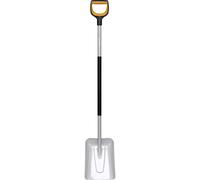 Fiskars Badile per Sollevare e Spostare Neve e Altri Materiali, Lunghezza: 130 cm, Lama in Resistente Acciaio al Boro, Nero/Arancione, Xact, 1066731