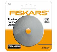 Fiskars 60mm Dritto Titanio Carburo Rivestito Ricambio Taglierina Rotativa Lama