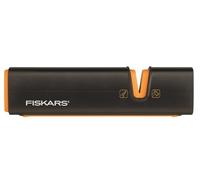 Fiskars Affilalama per asce e coltelli, Mola in ceramica/Scatola in plastica rinforzata con fibra di vetro, Nero/Arancione, Xsharp, 1000601