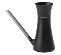 Fiskars Annaffiatoio con Coperchio, 1,2 l, Riempibile Senza Rimuovere il Coperchio, Altezza: 25,8 cm, Nero/Arancio, 1071307