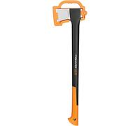 Fiskars Ascia da spacco, In oprilama e protezione per trasporto, 71 cm | Antiaderente, Lama in acciaio/Manico in plastica con fibra di vetro, Nero/Arancione, X21-L, 1,63 kg, 1015642