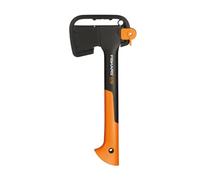 Fiskars Ascia da Taglio, 35.5 cm, Rivestimento Antiaderente, Acciaio/Plastica con Fibra di Vetro, Nero/Arancione, X7-XS, 1015618