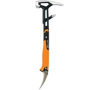 Fiskars Attrezzo di demolizione IsoCore M per diversi lavori di demolizione, Lunghezza: 46,2 cm, Peso: 1,38 kg, Nero/Arancione, 1027220