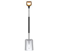 Fiskars Badile per Sollevare e Spostare Neve e Altri Materiali, Lunghezza: 130 cm, Lama in Resistente Acciaio al Boro, Nero/Arancione, Xact, 1066731