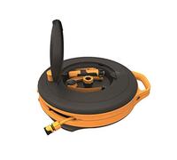 Fiskars Carrello S con Tubo da 15m, Set All Inclusive per Irrigazione, Portata Totale 15 m, Tubo in Misura Universale (Ø 9 mm), Connettore per Rubinetto Universale, Nero/Arancione, 1020436
