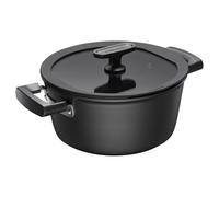 Fiskars Casseruola con Coperchio Hard Face 22 cm 3,5 L Antiaderente Resistente ai Graffi