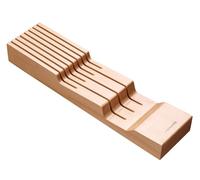 Fiskars Ceppo per Coltelli da Cassetto, Per Conservare e Proteggere 3 Coltelli Grandi e 4 Piccoli, Coltelli Venduti Separatamente, Legno FSC, 1062890