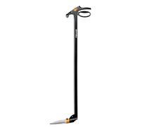 Fiskars Cesoie per erba con manico, Meccanismo anti-blocco Servo-System, Lunghezza: 100 cm, Lame in acciaio/Impugnatura e manico in plastica, GS46, 1000590
