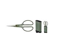 Fiskars Cesoie per Piante con Supporto, Cura delle Piante Urbane, Per Tagli Netti su Piante da Interni e Fiori, Lunghezza Totale 18,8 cm, Acciaio Inox/Plastica, Verde Scuro/Nero, 1075316