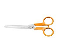 Fiskars Classic Small Forbici Universali per Fai da Te, Per Destrimani e Mancini, Lunghezza Totale: 16 cm, Impugnatura Ergonomica Migliorata, Qualità Acciaio/Plastica, Arancione, 1075054