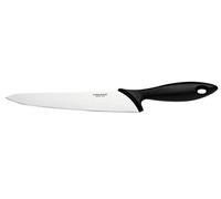 Fiskars Coltello da Cucina, Lunghezza Lama: 21 cm, Acciaio Inox / Plastica PP, Nero, Essential, 1023776