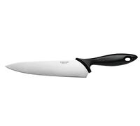 Fiskars Coltello da Cuoco, Essential, Lunghezza della Lama: 21 cm, Acciaio Inox / Plastica PP, Nero, 1065565