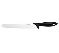 Fiskars Coltello per il pane Essential – Lama 23 cm, bordo seghettato, Nero/Argento