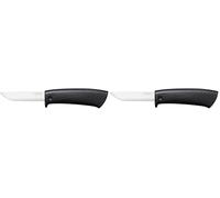 Fiskars Coltello per lavori fai-da-te, Include fodero con affilalama, Lunghezza totale: 21,1 cm, Nero, 1023617 (Confezione da 2)