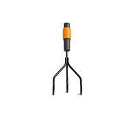 Fiskars Coltivatore, Per una preparazione e una cura ottimali delle aiuole, Testa di attrezzo, Lunghezza: 31 cm, Larghezza: 12,5 cm, Nero/Arancione, QuikFit, 1000680