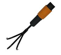 FISKARS Coltivatore, Piccolo Rastrello, Testa di attrezzo, Larghezza: 5,5 cm, Nero/Arancione, QuikFit, 1000683