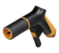 Fiskars Pistola per Irrigazione, 2 Funzioni, Flusso Regolabile di Continuo, Con Regolatore Anteriore e Interruttore a Leva On/Off, Misura Universale, Nero/Arancione, 1065484