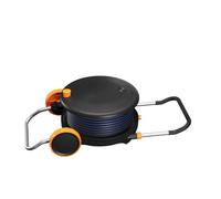 Fiskars Comfort Carrello Avvolgitubo L, Set All-Inclusive per Irrigazione, Portata 31,5 m, Avvolgimento Automatico, Tubo in Misura Universale (Ø 13 mm), Connettore Universale per Rubinetto, 1071670