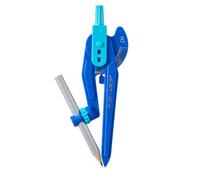 Fiskars Compasso per Bambini con Punta di Sicurezza, Matita Inclusa, Blu