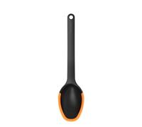 Fiskars Cucchiaio da cucina, Lunghezza: 29 cm, Plastica/Silicone, Functional Form, Nero/Arancione, 1027299