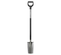 Fiskars Ergonomic Vanga per Orto, Bordo Dentellato per Tagliare le Radici