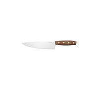 Fiskars Folken Coltello da Chef Grande, Lunghezza Lama: 20 cm, Lama in Acciaio Inox Tedesco, Manico in Legno d'Acero Certificato FSC, 1075696