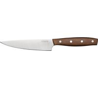Fiskars Folken Coltello da Chef Piccolo, Lunghezza Lama: 12 cm, Lama in Acciaio Inox Tedesco, Manico in Legno d'Acero Certificato FSC, 1075693