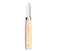 Fiskars Folken Pelapatate a Lama Fissa, Ideale per Frutta e Verdura, Lama in Acciaio di Alta Qualità, Manico in Legno d'Acero Certificato FSC, 1075683