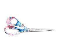 Forbice Fiskars FXI 21 cm Satumetsä Pink, Made in Finland, Lama HRC 57, Impugnatura Ergonomica con Motivo Foresta Incantata, Rosa, 1083919