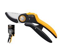 Fiskars Forbice potatura P741 Incudine d. taglio 24mm POWERLEVER Nero e Arancio