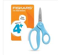 Fiskars Forbici a punta da 12,7 cm, per bambini dai 4 ai 7 anni, forbici per scuola o artigianato, materiale per il rientro a scuola, turchese