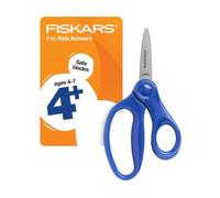 Fiskars Forbici a punta da 12,7 cm, per bambini dai 4 ai 7 anni, per la | Forbici con lame di sicurezza per scuola o artigianato, manici ergonomici progettati per le mani dei bambini