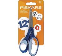 Fiskars Forbici con glitter SoftGrip da 17,8 cm, per bambini dai 12 anni in su, per mancini, per scuola o artigianato, forniture per il rientro a scuola, blu