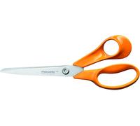 Fiskars Classic Forbici da Cucina Universali, Per Destrimani, Lunghezza Totale: 21 cm, Vite Torx, Impugnatura Ergonomica, Imballaggio Sostenibile, Acciaio/Plastica di Qualità, Arancione, 1075031