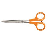 FISKARS Forbici multiuso, Lunghezza: 17 cm, Per destrorsi e mancini, Lama in acciaio inossidabile/Impugnature in plastica, Arancione, Classic, 1005150